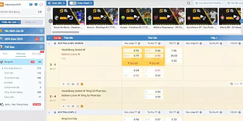 Tổng hợp những loại kèo đặt cược trong cá cược K Thể Thao Hitclub online