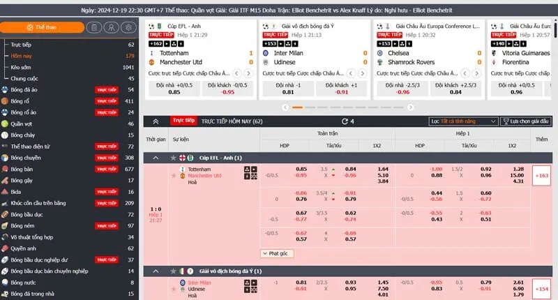Kèo tài xỉu (Over/Under) tại K thể thao Hitclub
