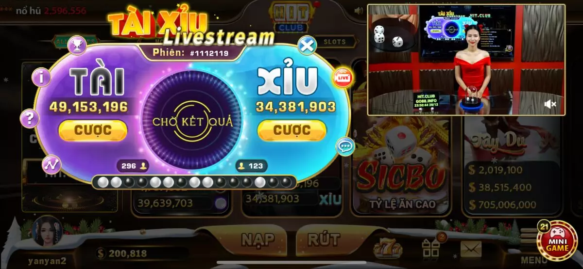 Trải nghiệm mục game live tại link vào Hitclub