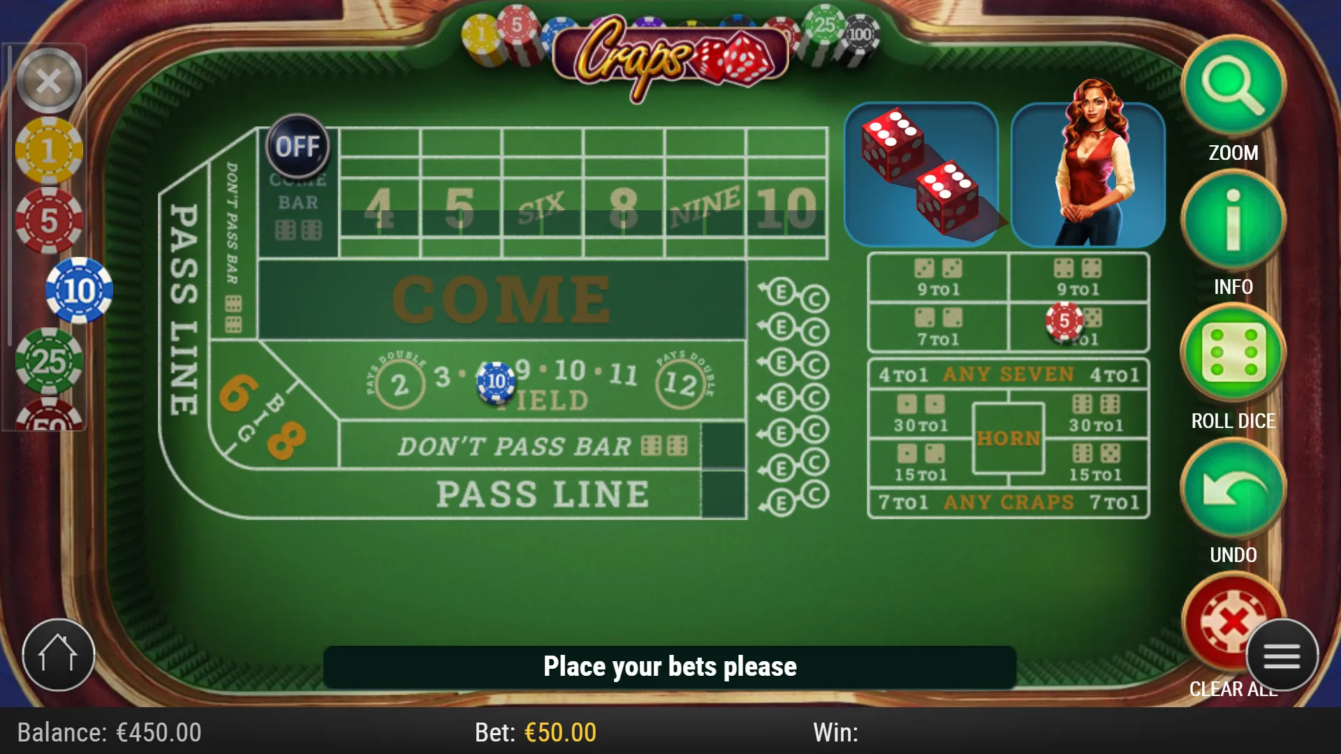 Craps hitclub 1 Tìm hiểu về các loại cược trong Craps Online