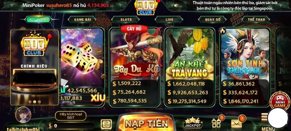 an khe tra vang hitclub 31