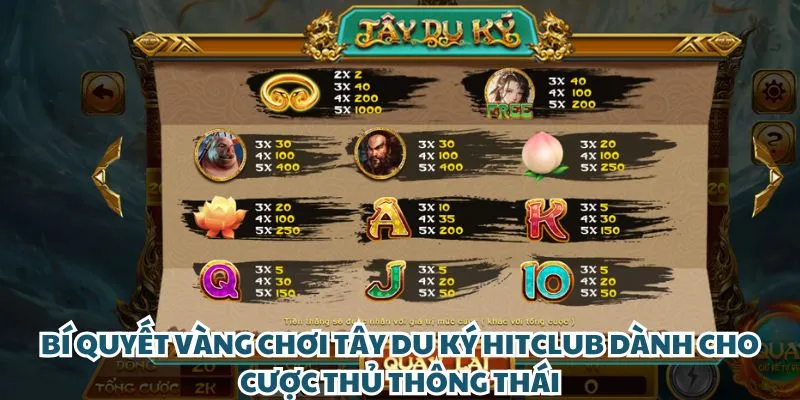 Bí quyết vàng chơi Tây Du Ký 4 HitClub dành cho cược thủ thông thái