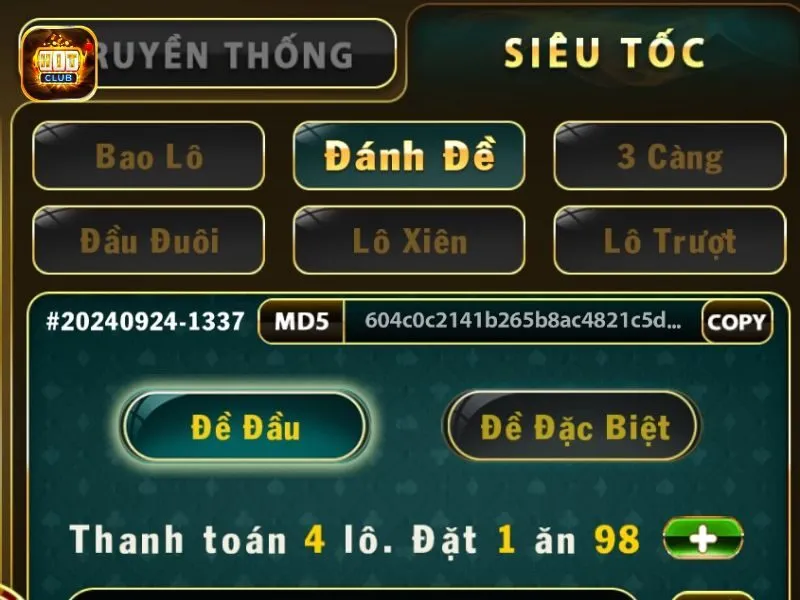 Tìm hiểu về mục game Lô Đề Siêu Tốc tại Hitclub