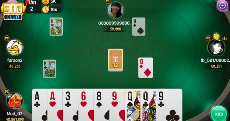 Nguyên tắc trong game Phỏm Hitclub online