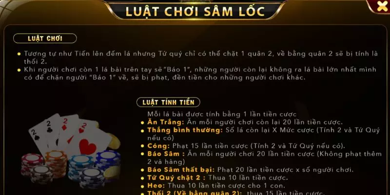 Tìm hiểu về luật chơi game Sâm Lốc