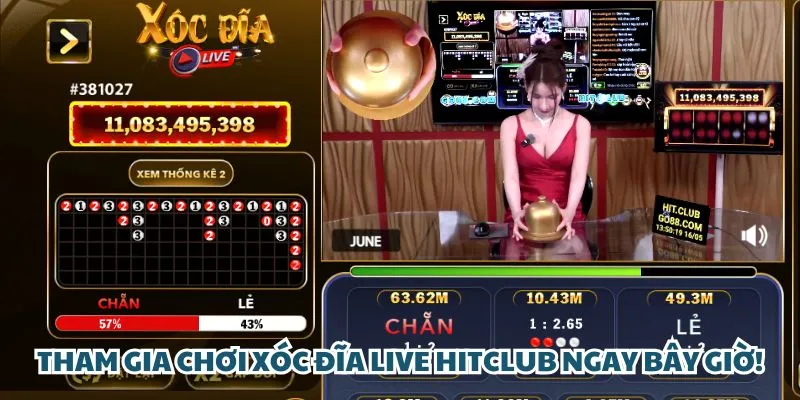Tham gia chơi xóc đĩa live Hit Club ngay bây giờ!