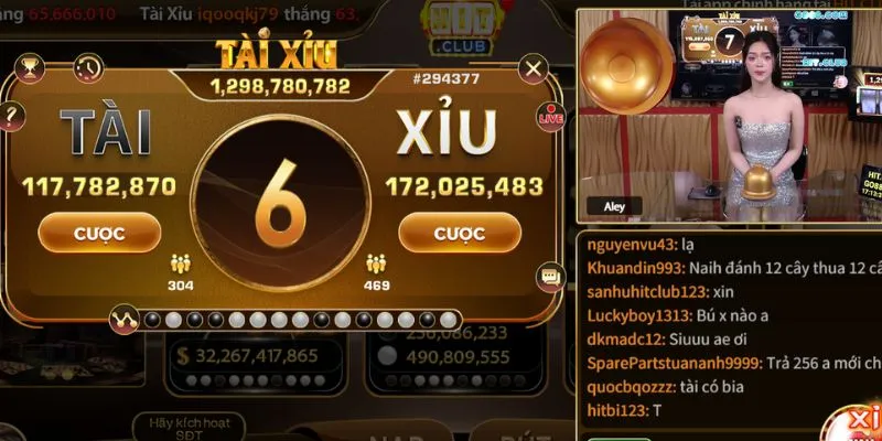 Tham gia ngay Tài Xỉu Live cực đỉnh cùng Hitclub online