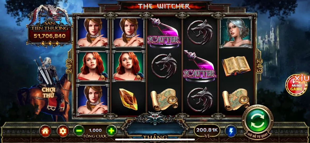Những biểu tượng đặc biệt quan trọng trong game nổ hũ The Witcher Hitclub online