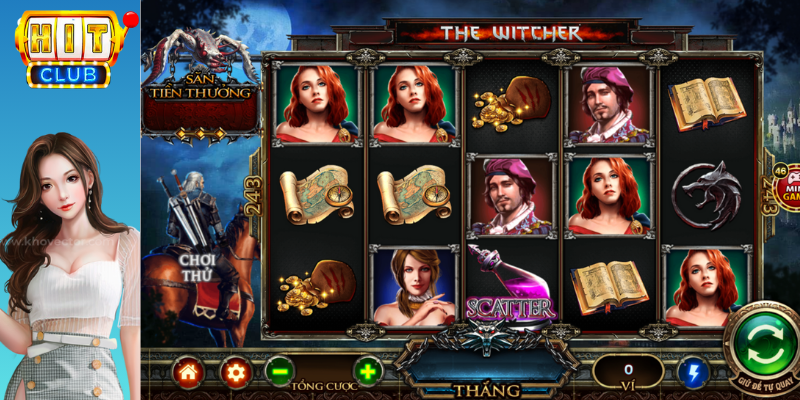 Vòng quay miễn phí trong game The Witcher Hitclub