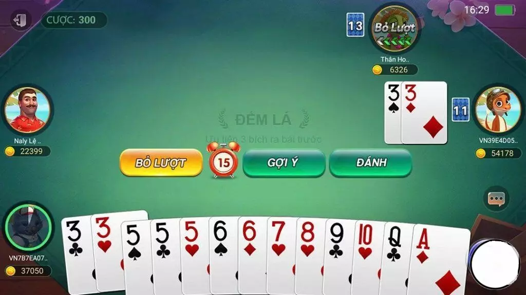 Luật chơi cơ bản trong game Tiến Lên Đếm Lá Hitclub Android chi tiết dễ hiểu