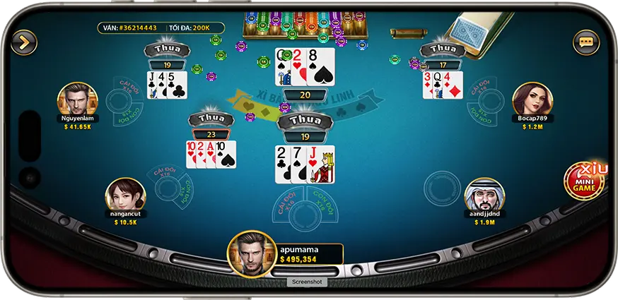 Những lựa chọn của người chơi trong game Xì Dách tại cổng game Hitclub