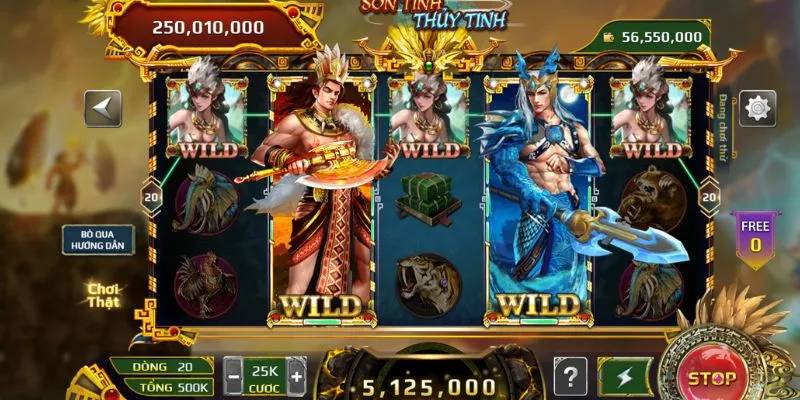 bieu tuong wild scatter mo khoa phan thuong hap dan trong hitclub Biểu tượng Wild Scatter mở khóa phần thưởng trong slots Sơn Tinh Thủy Tinh Hitclub