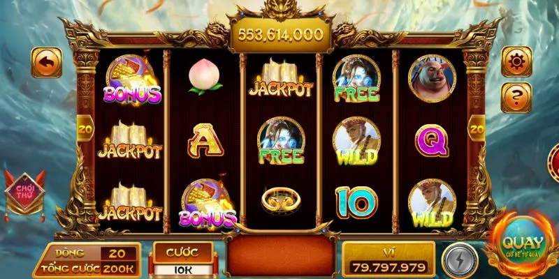 Cách chơi slots Tây Du Ký hấp dẫn tại Hitclub dễ trúng lớn