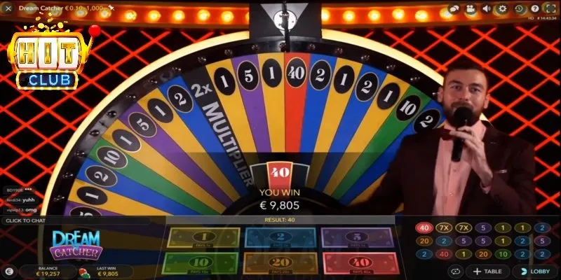 dream catcher Hitclub 31 Tham gia chơi game Dream Catcher siêu thú vị