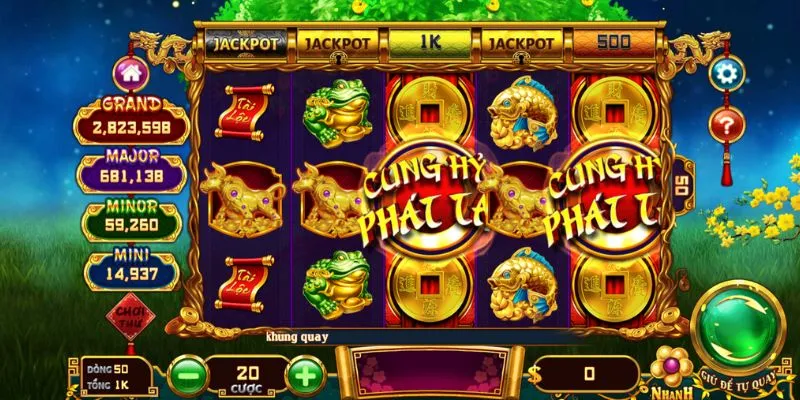 Hướng dẫn chơi slots Cung Hỷ Phát Tài chi tiết tại Hitclub