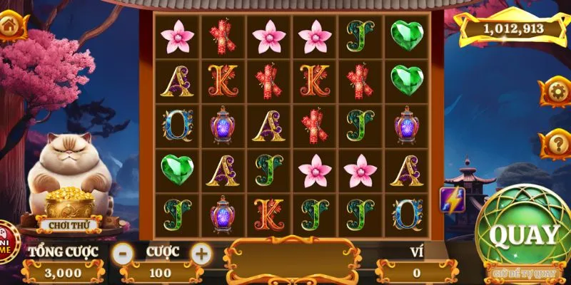 Luật trả thưởng slots Mèo Tài Lộc mang đến quà giá trị mỗi vòng